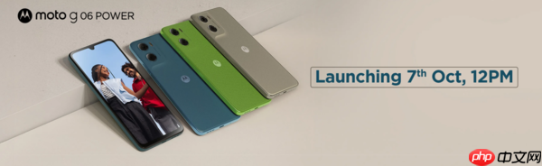 摩托罗拉G06手机发布预告，搭载7000mAh电池，新品发布会定于10月7日