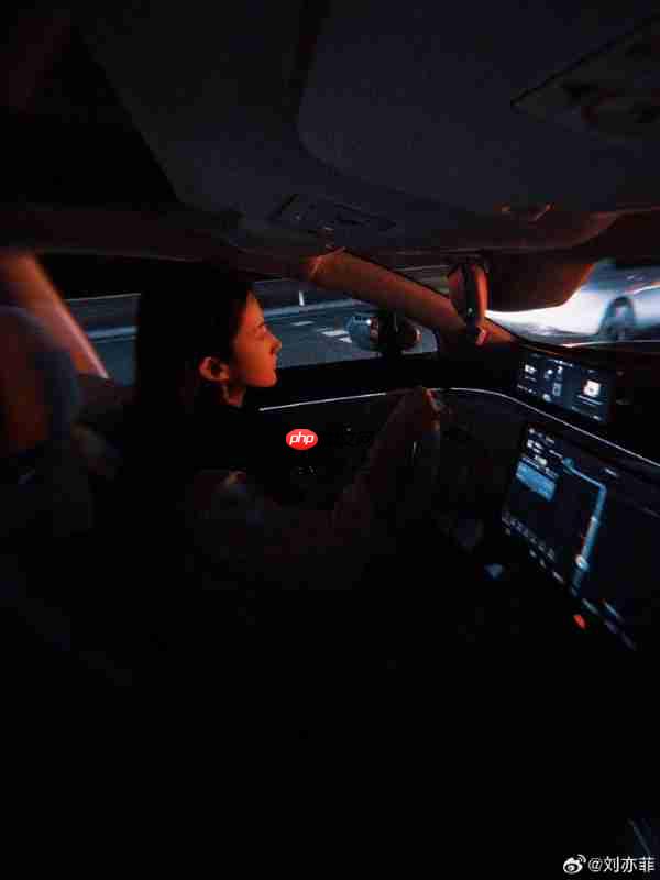 刘亦菲开智界R7国庆自驾游 白衬衫黑吊带松弛感拉满