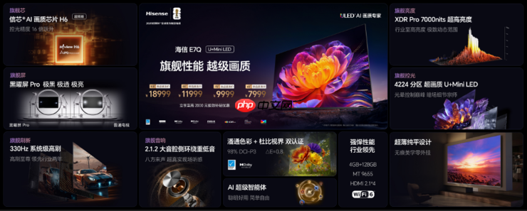 海信RGB-Mini LED双旗舰电视发布，首发售价15999元起