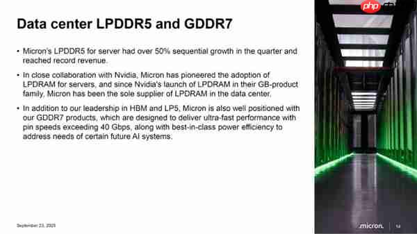 美光：正开发超过40Gbps的GDDR7显存！