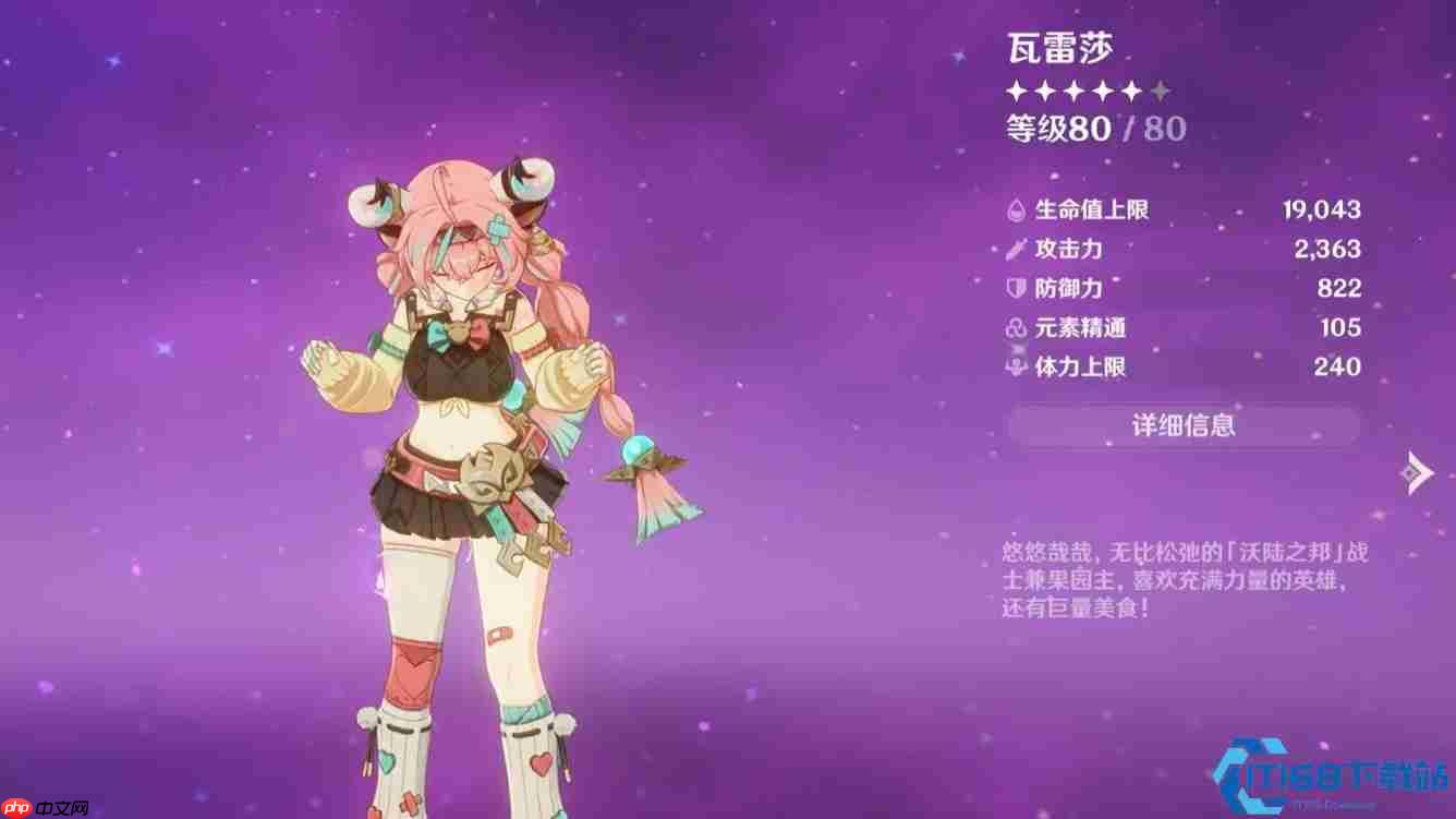 原神瓦雷莎终极养成攻略：全面解析武器圣遗物配队选择