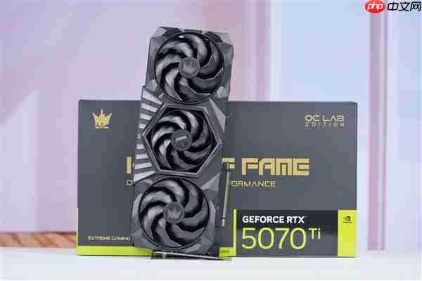 最强非公版!影驰RTX 5070 Ti HOF OC LAB黑魂X显卡图赏