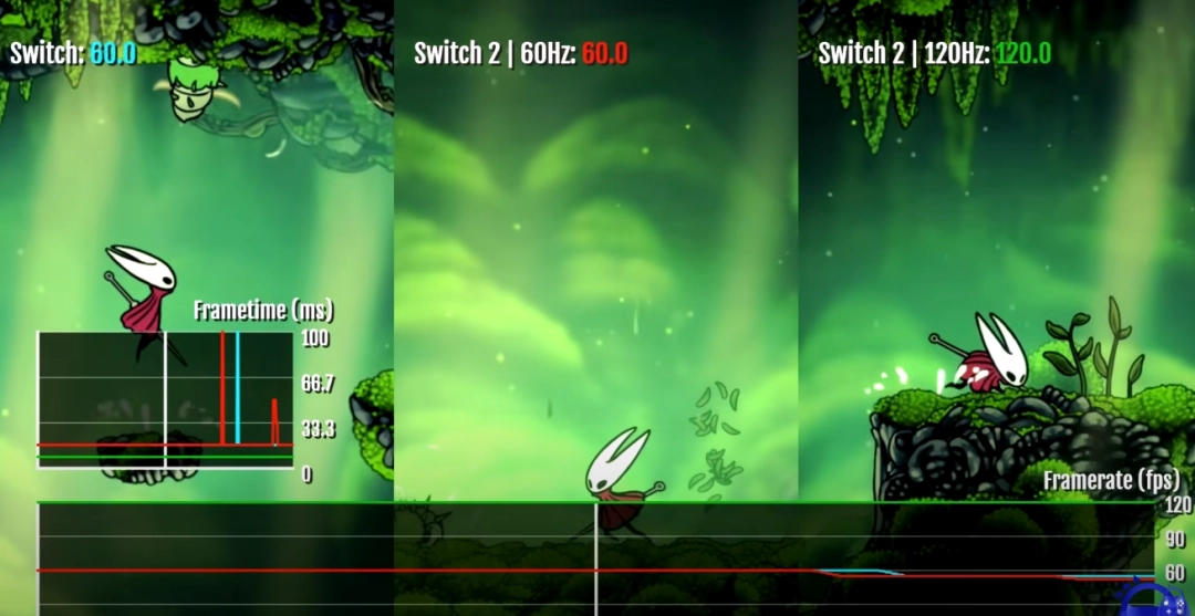 大幅提升!《空洞骑士:丝之歌》ns2与ns版性能比较