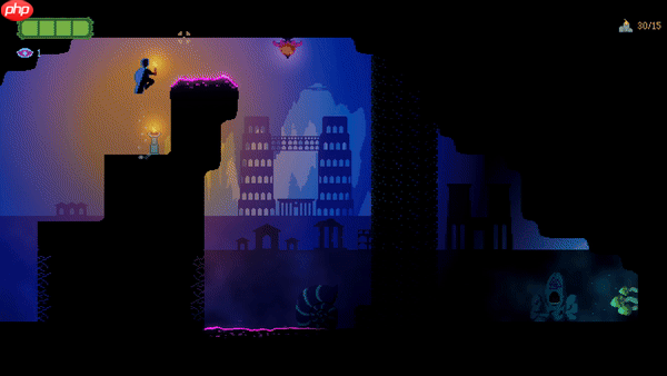 Steam类银河恶魔城地图探索新游《黄金废都》中文Demo已上线！