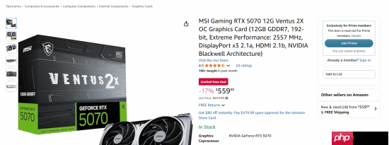 NVIDIA来真的 RTX 5070显卡史低价来袭：便宜17%