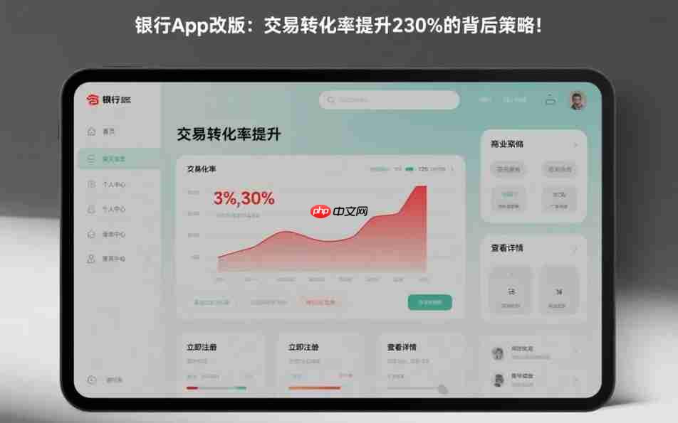 银行App改版:交易转化率提升230%的背后策略!