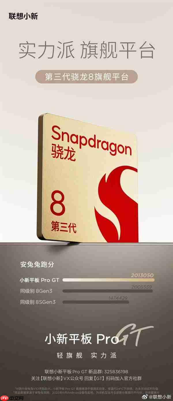 搭载旗舰级骁龙8 Gen 3芯片 联想小新Pro GT平板已开启预约!首发福利送不停