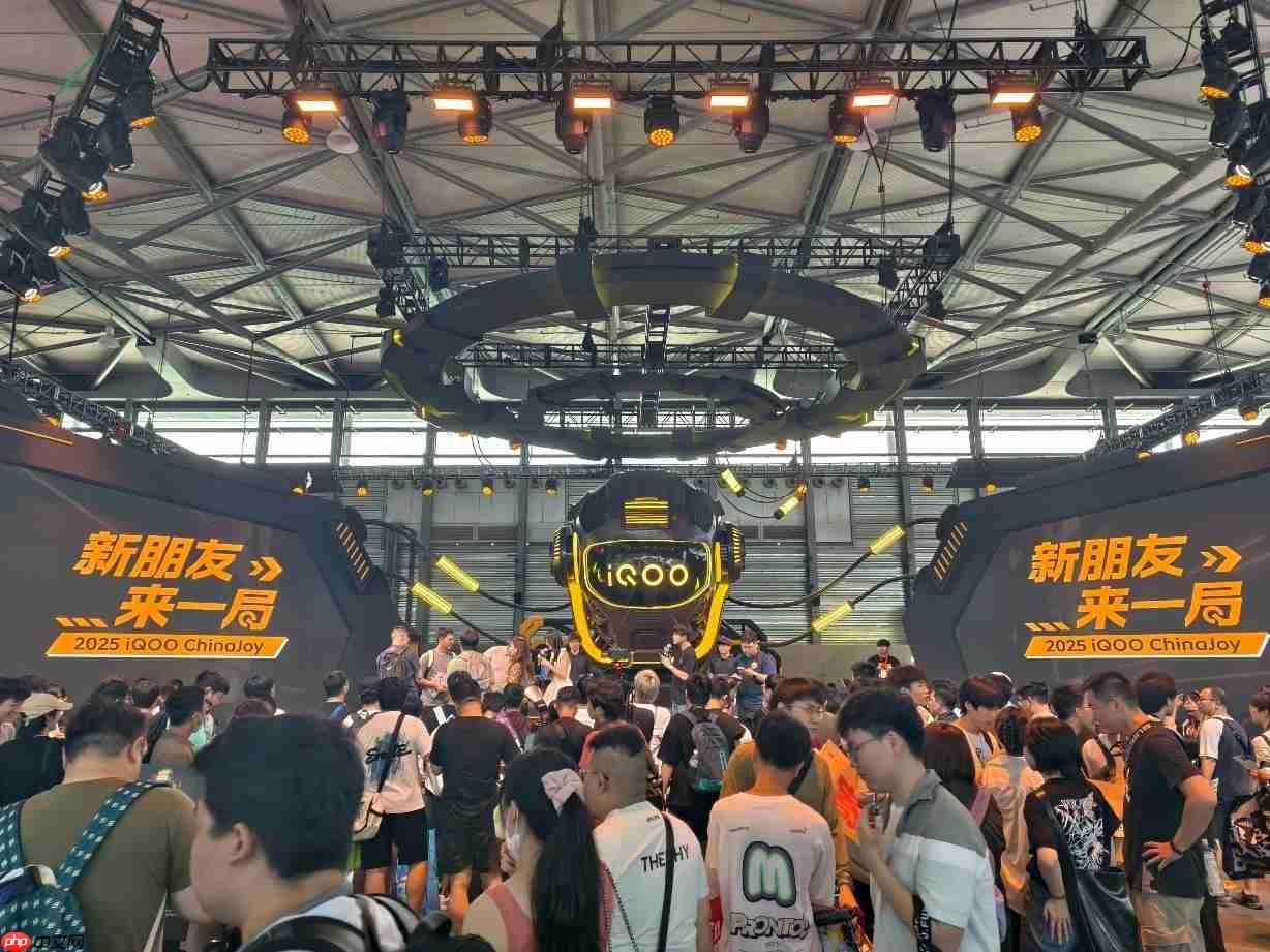 iQOO亮相2025 ChinaJoy!科技与娱乐共筑沉浸式体验现场!