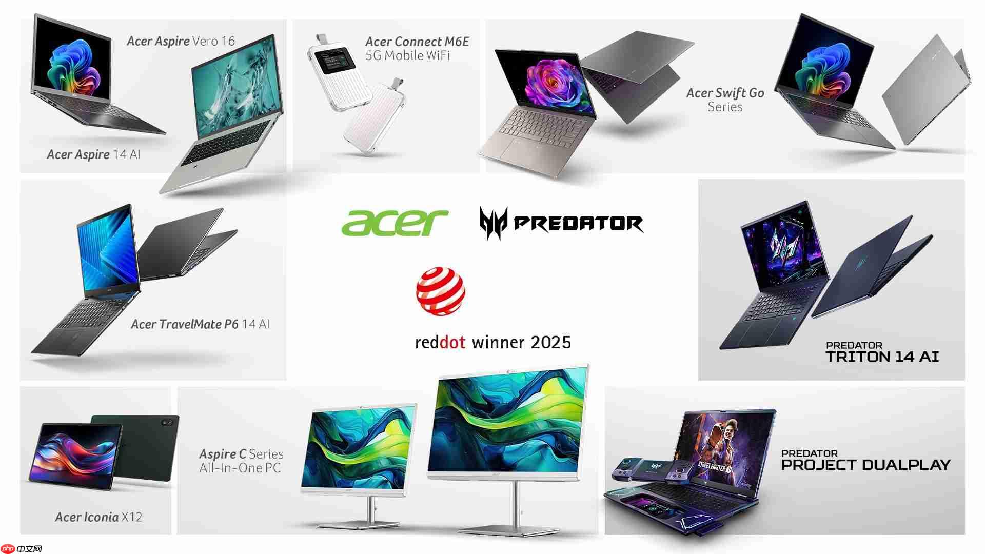 宏碁荣获2025年红点设计大奖多项荣誉