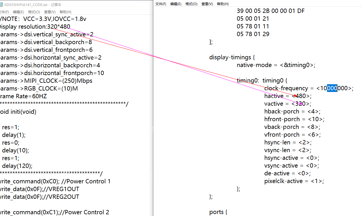 rv1126显示屏调试记录