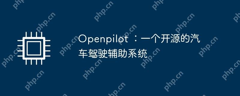 openpilot ：一个开源的汽车驾驶辅助系统