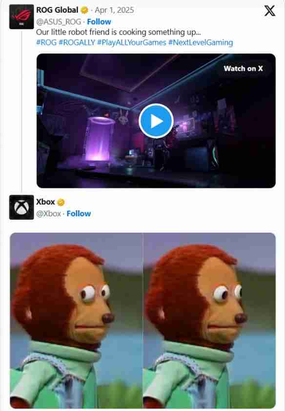 ROG预告新掌机要来了?可能与Xbox或特摄片有关!