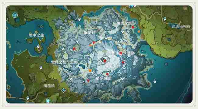 《原神手游》龙脊雪山石碑位置说明