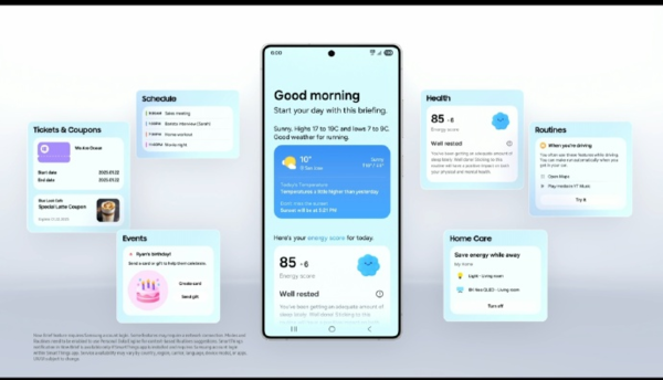 新特性!三星One UI 7正式版发布 支持一句话找图片