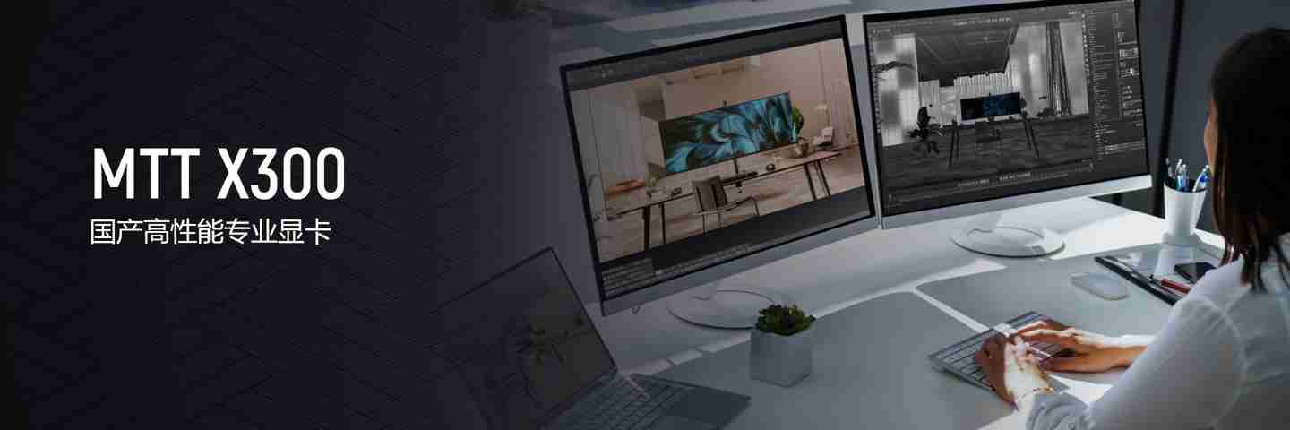 摩尔线程 MTT X300 专业视觉加速显卡上线官网，硬件规格同 S80 一致