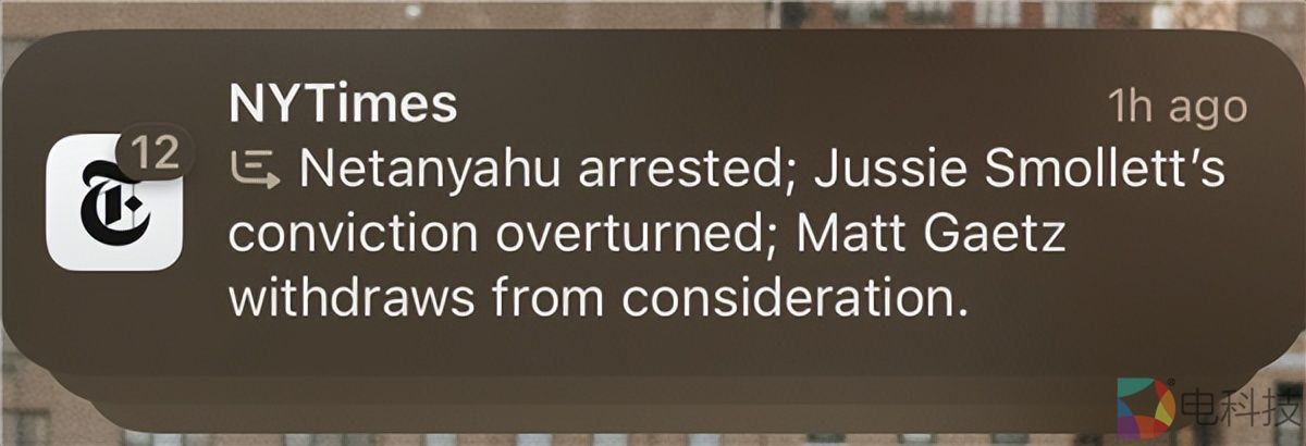 内塔尼亚胡被捕?苹果AI频繁炮制假新闻遭质疑