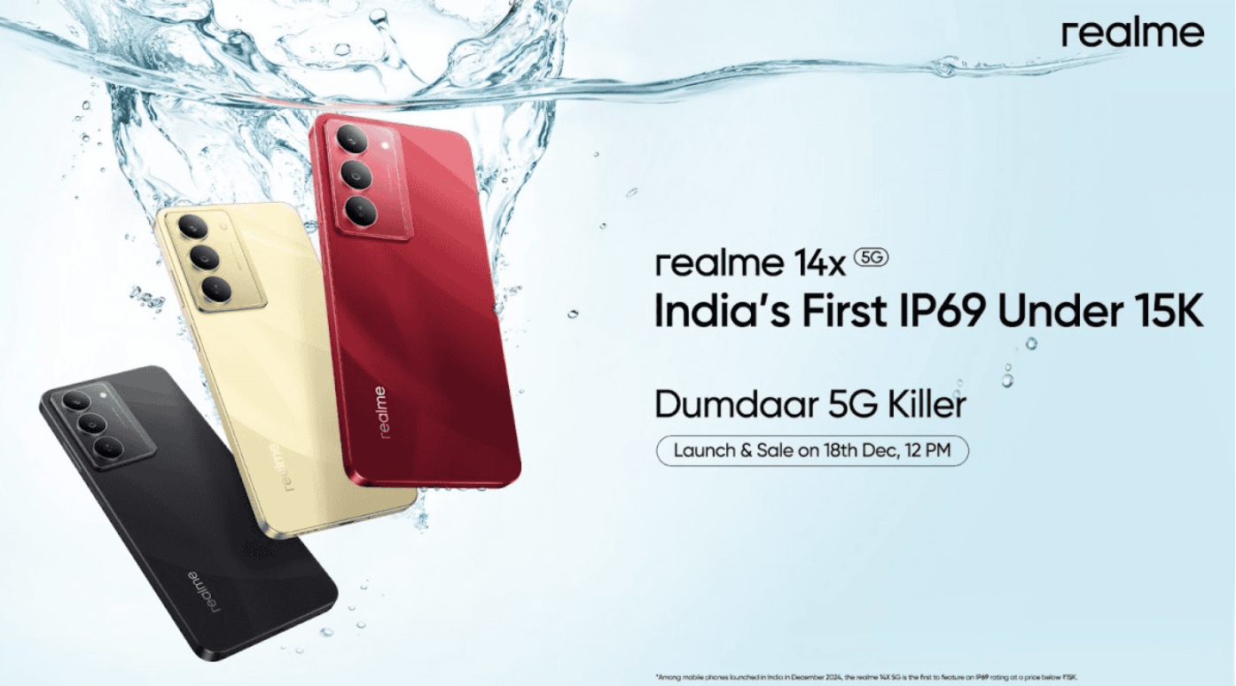 realme 14x 手机规格曝光：天玑 6300 + 6/8G RAM、升级 6000 毫安时电池