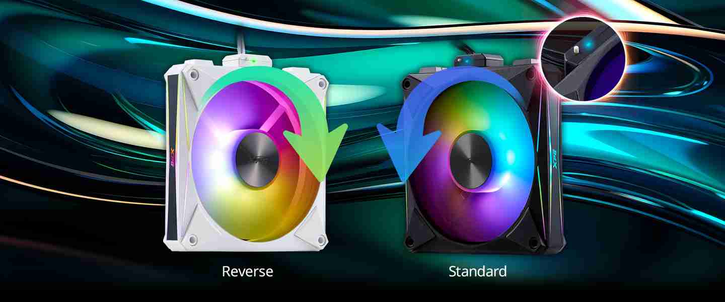 一键控制旋转方向，威刚 XPG 推出 HURRICANE MAG ARGB 风扇四件组