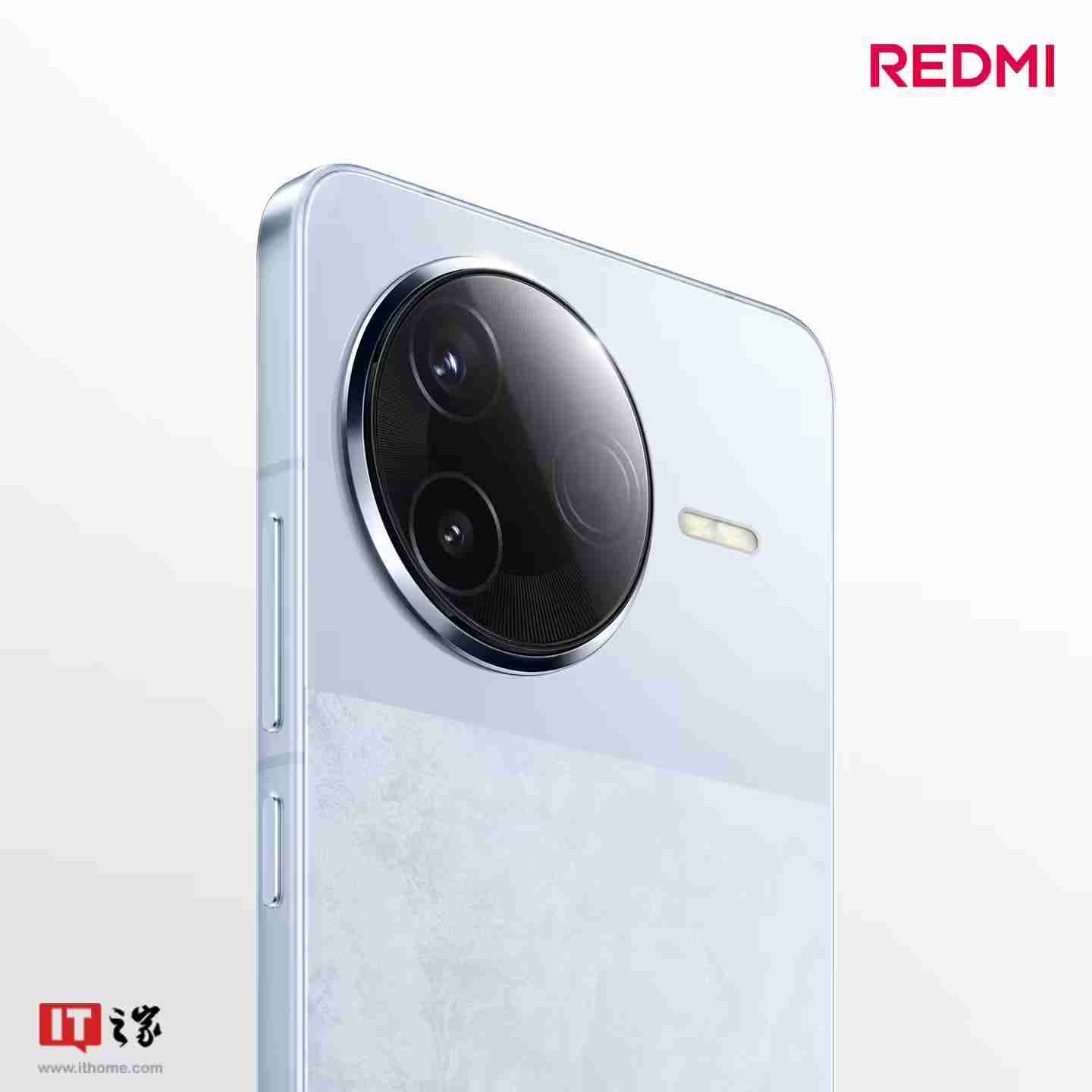 小米REDMI K80标准版手机独有配色“汐月蓝”亮相:2.5D立边设计、哑光金属边框