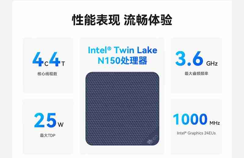 零刻 EQ14 迷你主机发布：英特尔 N150、内置电源，准系统首销 599 元