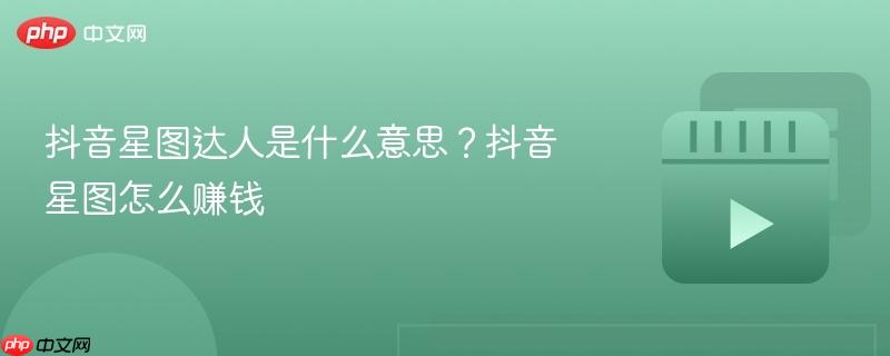 抖音星图达人解析与赚钱攻略，如何玩转抖音星图赚钱？
