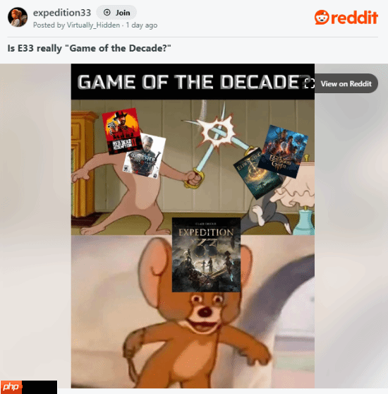 《光与影》年度最佳还不够！玩家热议：十年最佳