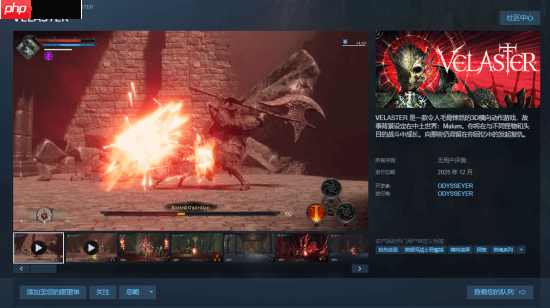 3D类银河城《VELASTER》现已登陆Steam 预计12月开启抢先体验