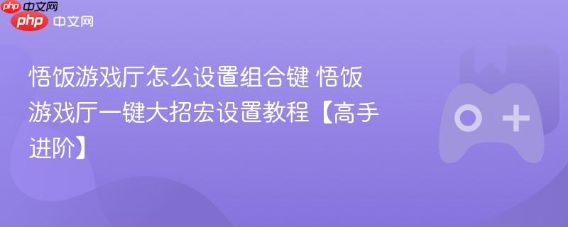 高手进阶，悟饭游戏厅组合键与一键大招宏设置教程