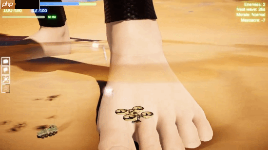 又一款性感女巨人游戏?玉足践踏装甲车化为齑粉