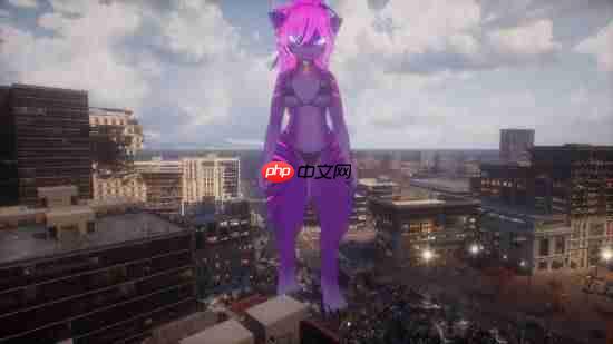 福瑞控在哪?《女巨人游乐场》新截图！紫毛巨人兽耳娘！