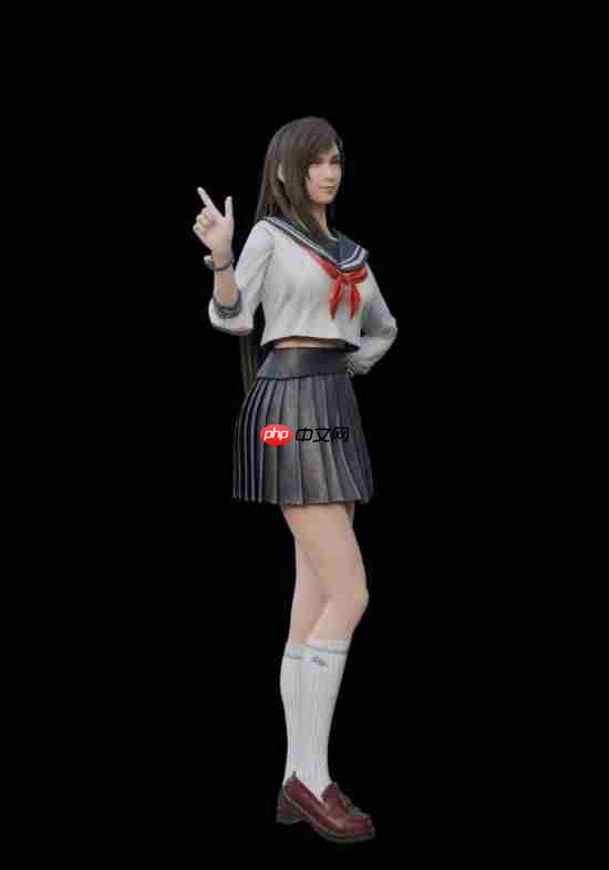 3D大神晒《最终幻想7》尤菲新图！圣诞小麋鹿太可爱了！