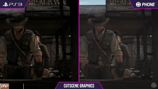 《荒野大镖客》PS3和手机画面对比:你认为谁赢了?