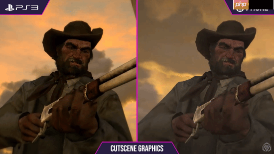 《荒野大镖客》PS3和手机画面对比:你认为谁赢了?