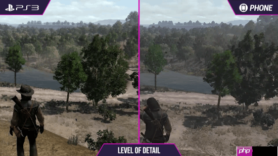 《荒野大镖客》PS3和手机画面对比:你认为谁赢了?