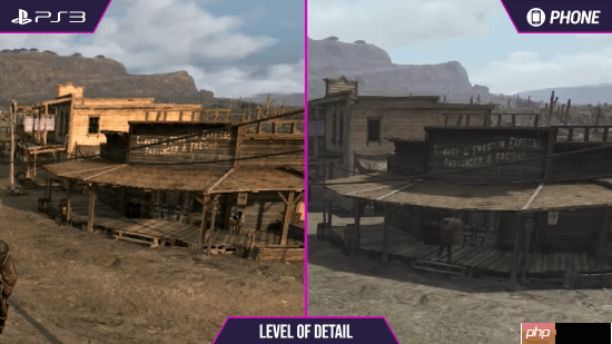 《荒野大镖客》PS3和手机画面对比:你认为谁赢了?