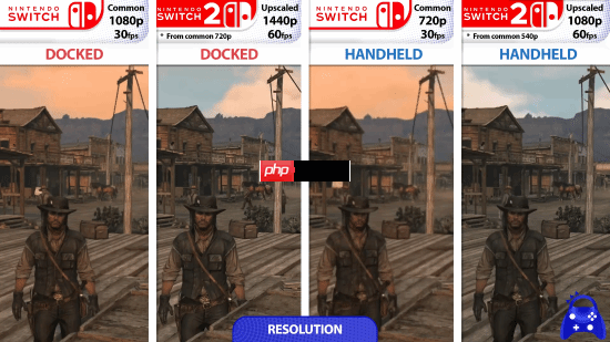 《荒野大镖客：救赎》NS和NS2画面对比：2K/60帧 加载超快