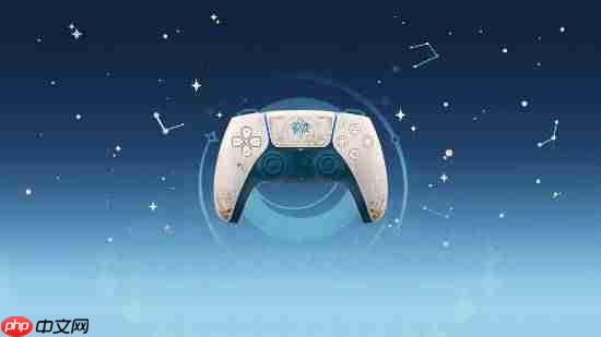 PS5原神主题限定版手柄，全球限量发售，精美外观引瞩目