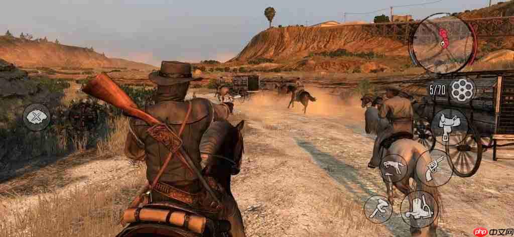 《荒野大镖客:救赎》移动版截图公开 展现游戏交互与画质水平