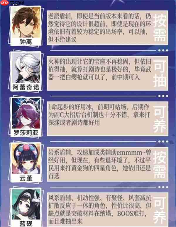 原神月之二下半卡池抽取建议指南